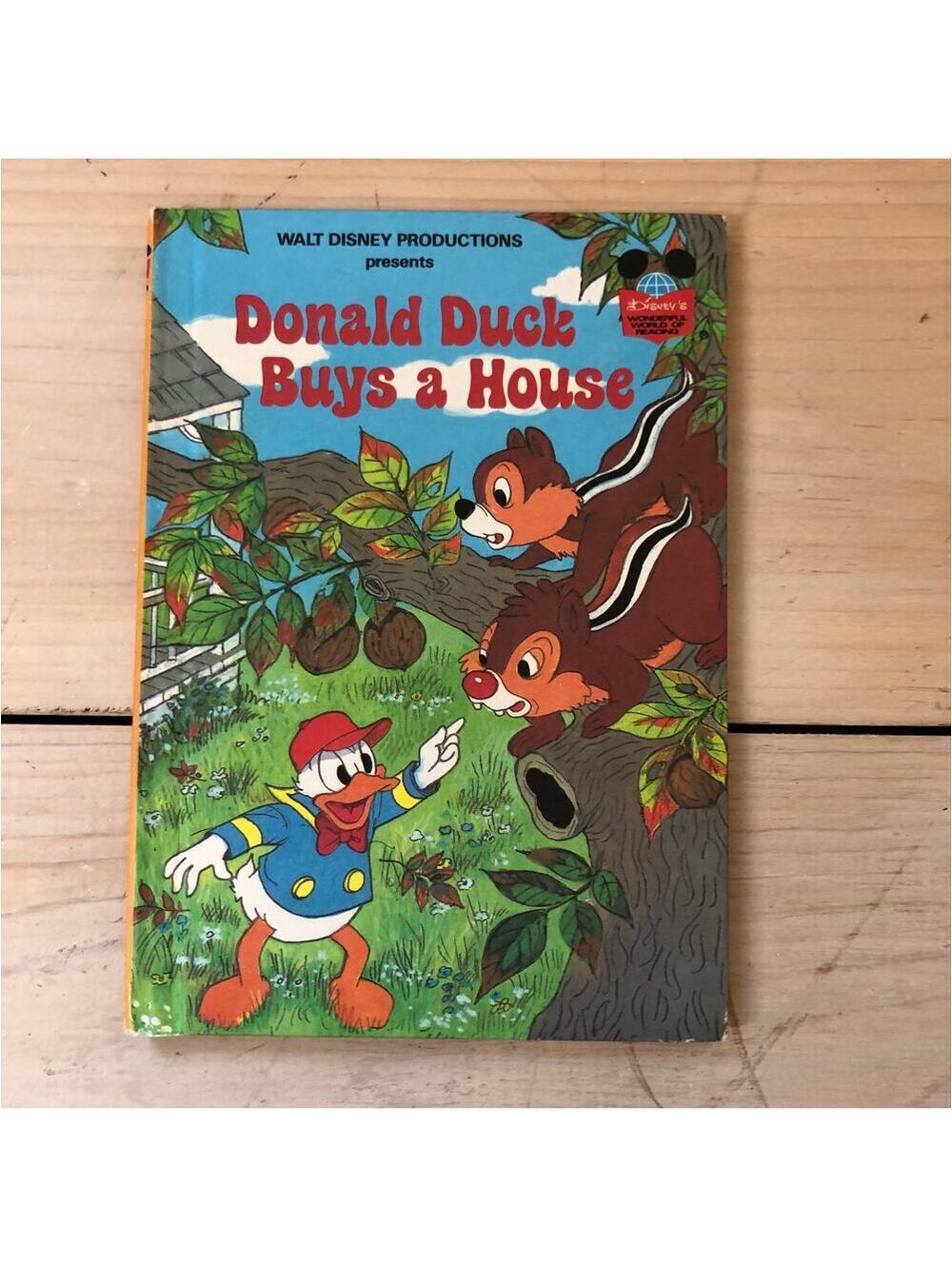Disney Grolier Vintage 1980s Donald Duck Buys a House Children's Book